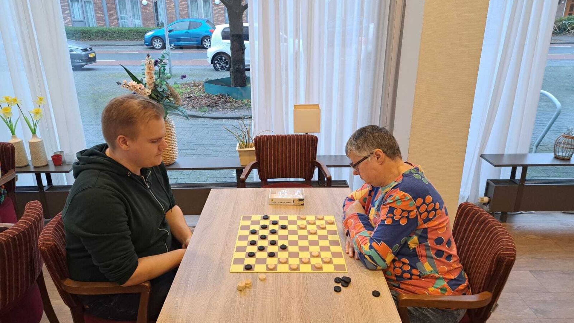 Foto Bert met Joke Hardenberg